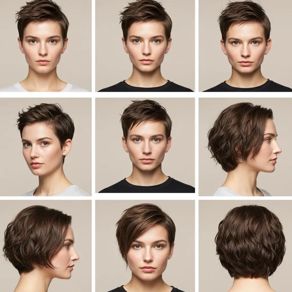 Diverse women with different face shapes displaying flattering haircuts, highlighting personalized styling